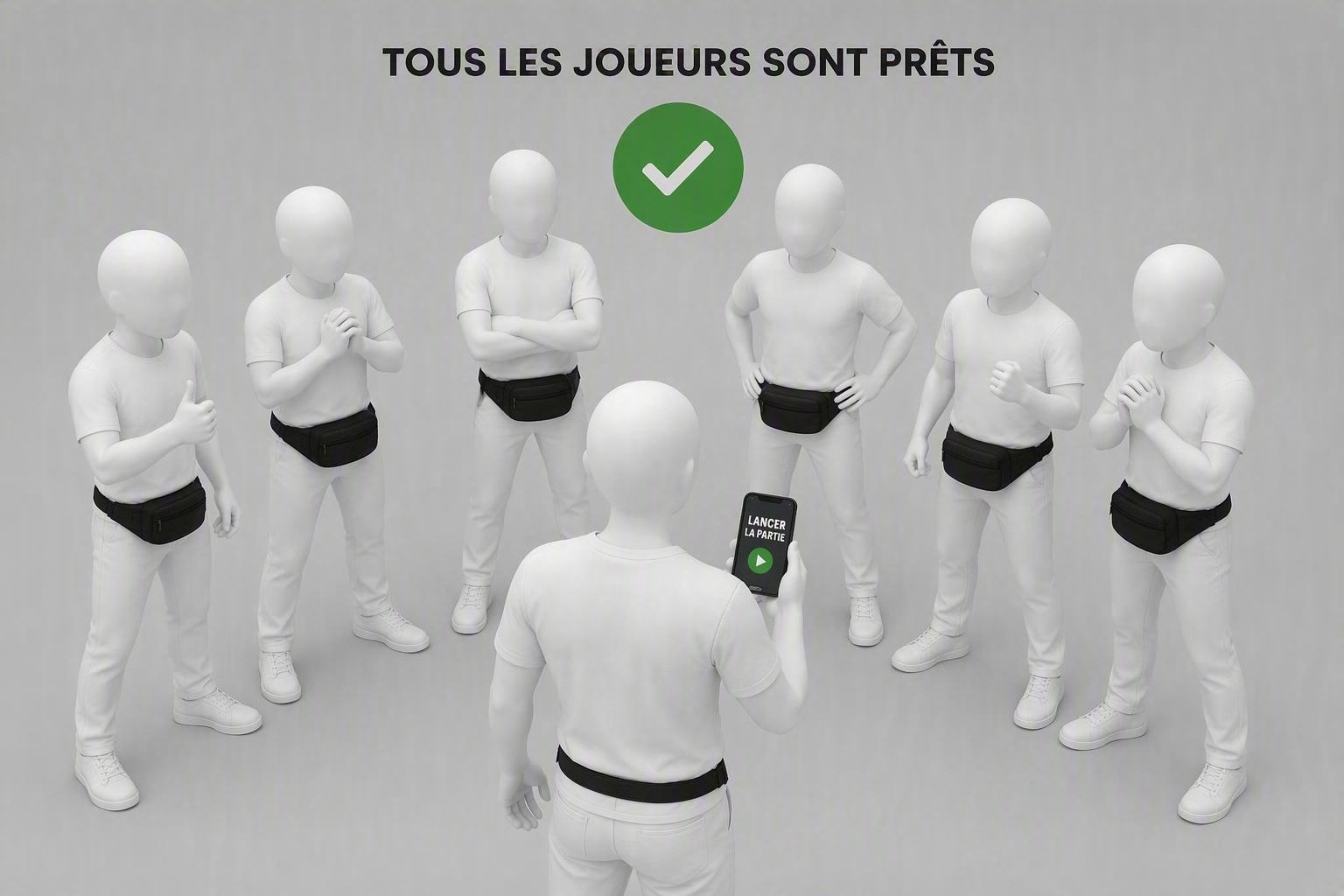 Tous les joueurs sont prêts, le MJ lance la partie